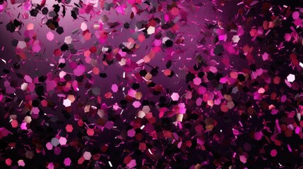 Exuberant Pink Confetti Explosion. Exuberant explosion of pink confetti, dynamic and lively.