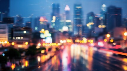 Fototapeta na wymiar Bangkok blurry abstract