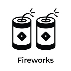 Chinese new year celebration, firecracker vector design, read to use icon