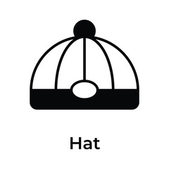Grab this visually perfect icon of chinese cap, chinese traditional hat vector design