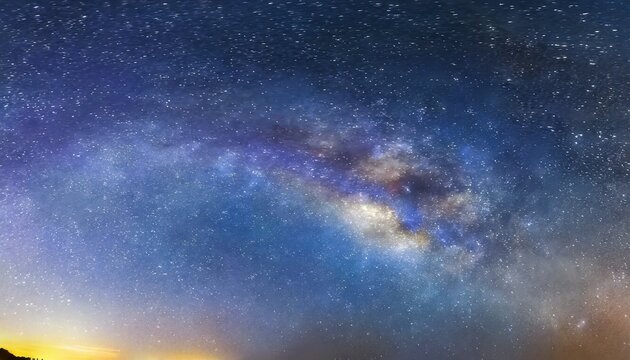 panorama milky way galaxy with stars and space dust in the universe © Kelsey