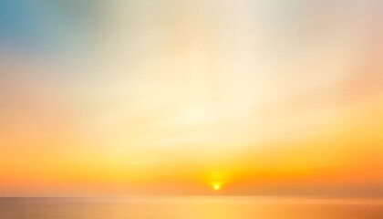 hope concept abstract blurred sunrise background blurring warm colors calm bright sunlight sky effect gradient white sun at color orange light yellow soft flare patterns blur plain morning summer