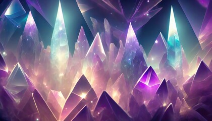 energy crystals background