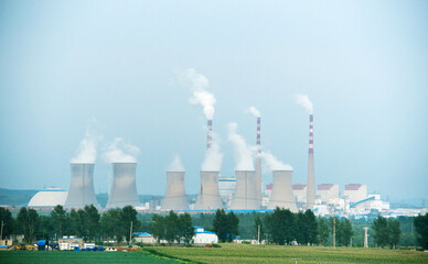 Cooling towers of power plant