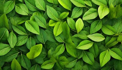 background with green leaves texture