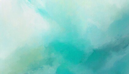 abstract watercolor paint background by teal color blue and green with liquid fluid texture for...