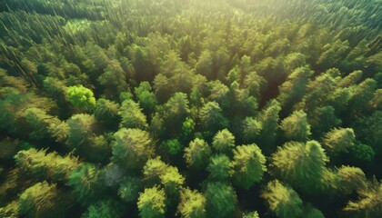 Naklejka na ściany i meble forest and tree landscape texture abstract background aerial top view forest atmosphere area texture of forest view from above ecosystem and healthy ecology environment concepts