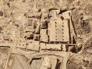Tel Shivta ancient Nabatean byzantine town ruins in Israel Negev desert