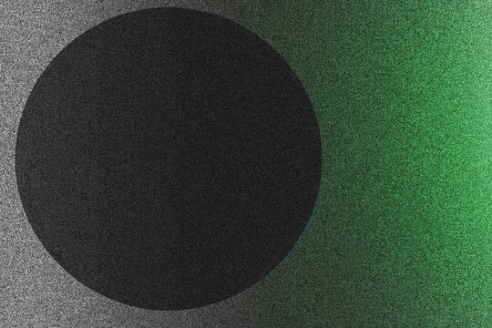 Modern Monochrome with Green Detailing: Experience modern sophistication as black and grey gradients harmonize with extreme noise, accentuated by a bold green circle that adds a touch of freshness