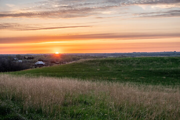 Fototapeta premium scenic views in Nebraska Kansas border