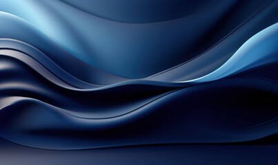 Obraz premium Abstract 3D Background with monochrome wavy flowing liquid paint