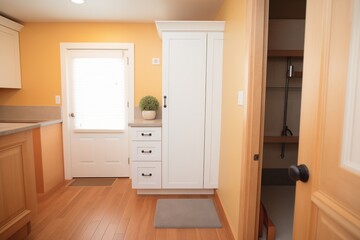 inside view of an infrared sauna corner showing heater placement