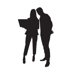 Businessman Silhouette people collection Vector set Design 