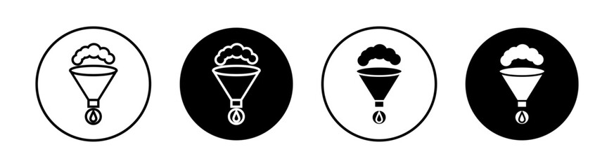 Extraction flat line icon set. Extraction Thin line illustration vector