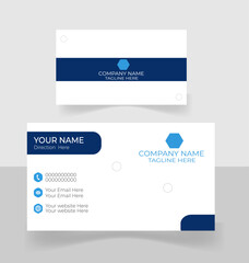 Corporate business card template. visiting card. vector design 