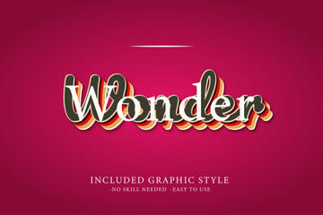 3D Editable Vector Typography, 3D Classic Template , Logo Mockup, Tittle Poster, Old Style Retro Text Effects and Graphic Style.