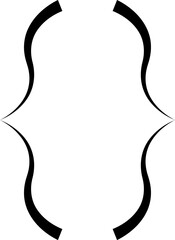 Curly braces, double symmetric brackets. Vector Typography symbols pair, frames for punctuation, maths, elements sign for text quote, mathematics.