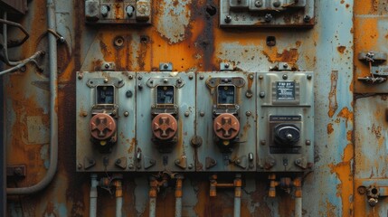 Electrical equipment. Background and texture   