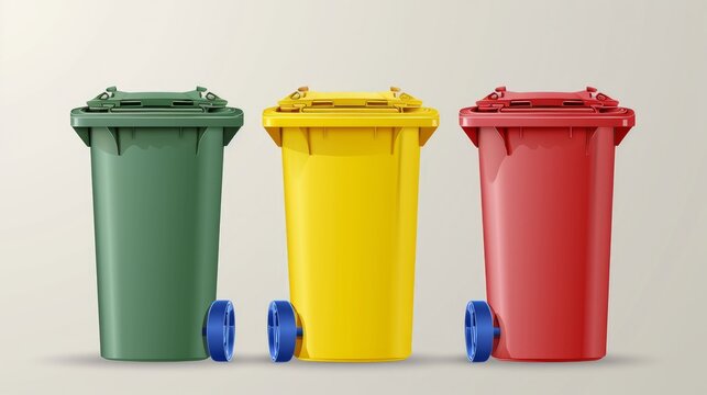 Trash bin garbage vector   