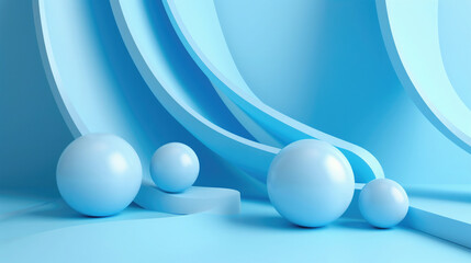 .blue texture, wavy with round balls details on a gentle background