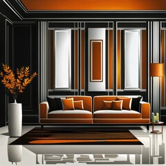 modern living room interior with sofa, interior design vector, interior property