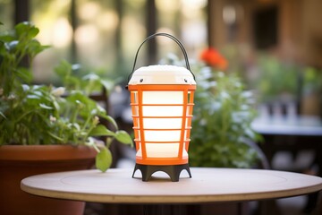 bug zapper light in an outdoor setting