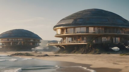 Obraz premium Alien Housing Background Very Cool