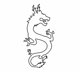 Vector one line Chinese New Year