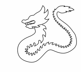 Vector one line Chinese New Year