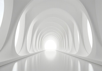 View Of A Light Corridor Modern Background
