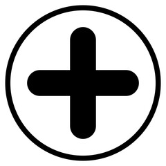 Add item / positive sign line art icon	
