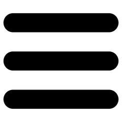 Fototapeta premium Web site Menu, line, list icon shape. Basic app ui page symbol logo sign. 