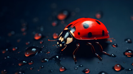 Obraz premium beautiful ladybug