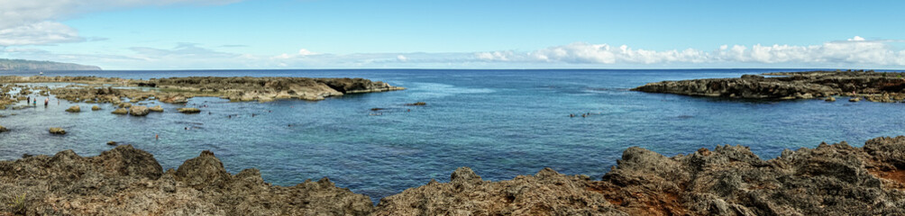 Fototapeta na wymiar oahu island in hawaii northshore ocean scenes
