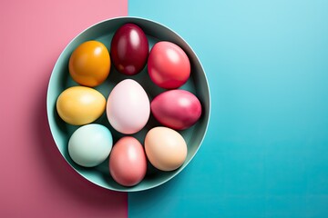 colorful easter eggs holiday spring design