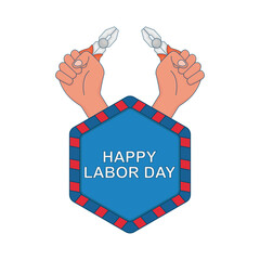 happy labor day illustration