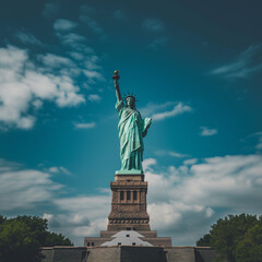 High-Quality Travel Photograph: Iconic Statue of Liberty