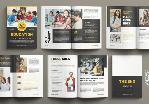 Education Template Brochure Design Layout