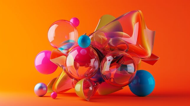 Colorful 3d background image