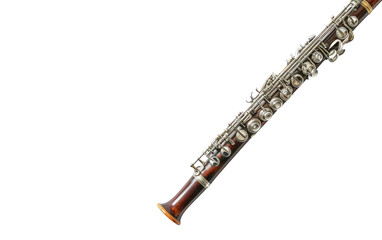 The Art of Oboe in Classical Music On Transparent Background.