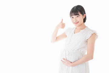 妊娠した若い女性