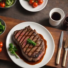 Delicious Steak Background