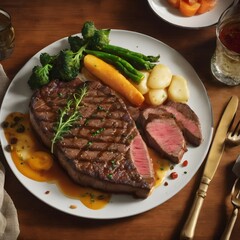 Delicious Steak Background