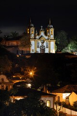 Fototapeta na wymiar Igreja histórica Matriz de Santo Antônio, Tiradentes, Minas Gerais