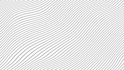 Minimal abstract thin white color wavy line moving background