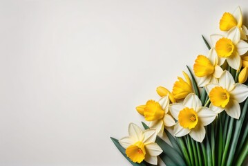 daffodil Background Backdrop and Copy Space 