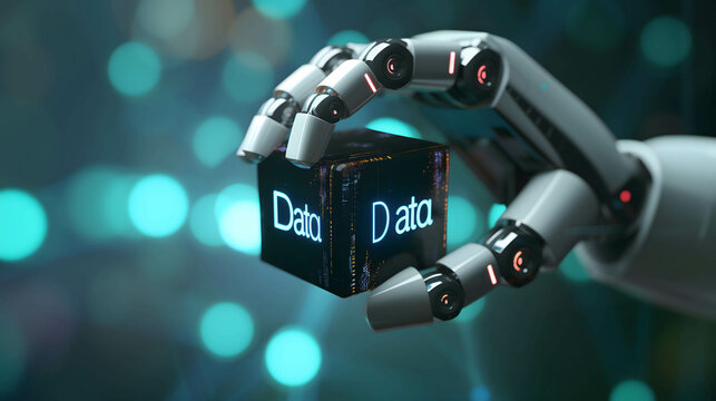 Big data, machine learning and AI algorithm the new technology change the world concept, There is a lot of information available online