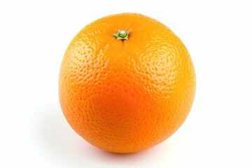 Vibrant orange, isolated against a pristine white background