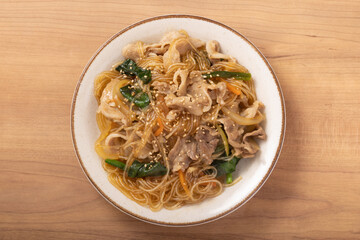 豚肉の春雨炒め　チャプチェ