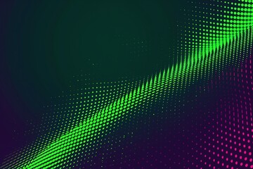 Obraz premium Neon Green Halftone Elegance: Elevate your design with an abstract vector halftone background in shades of green and neon green, showcasing elegant halftone patterns for a modern aesthetic.